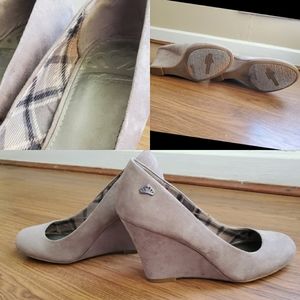 Fergalicious taupe wedges